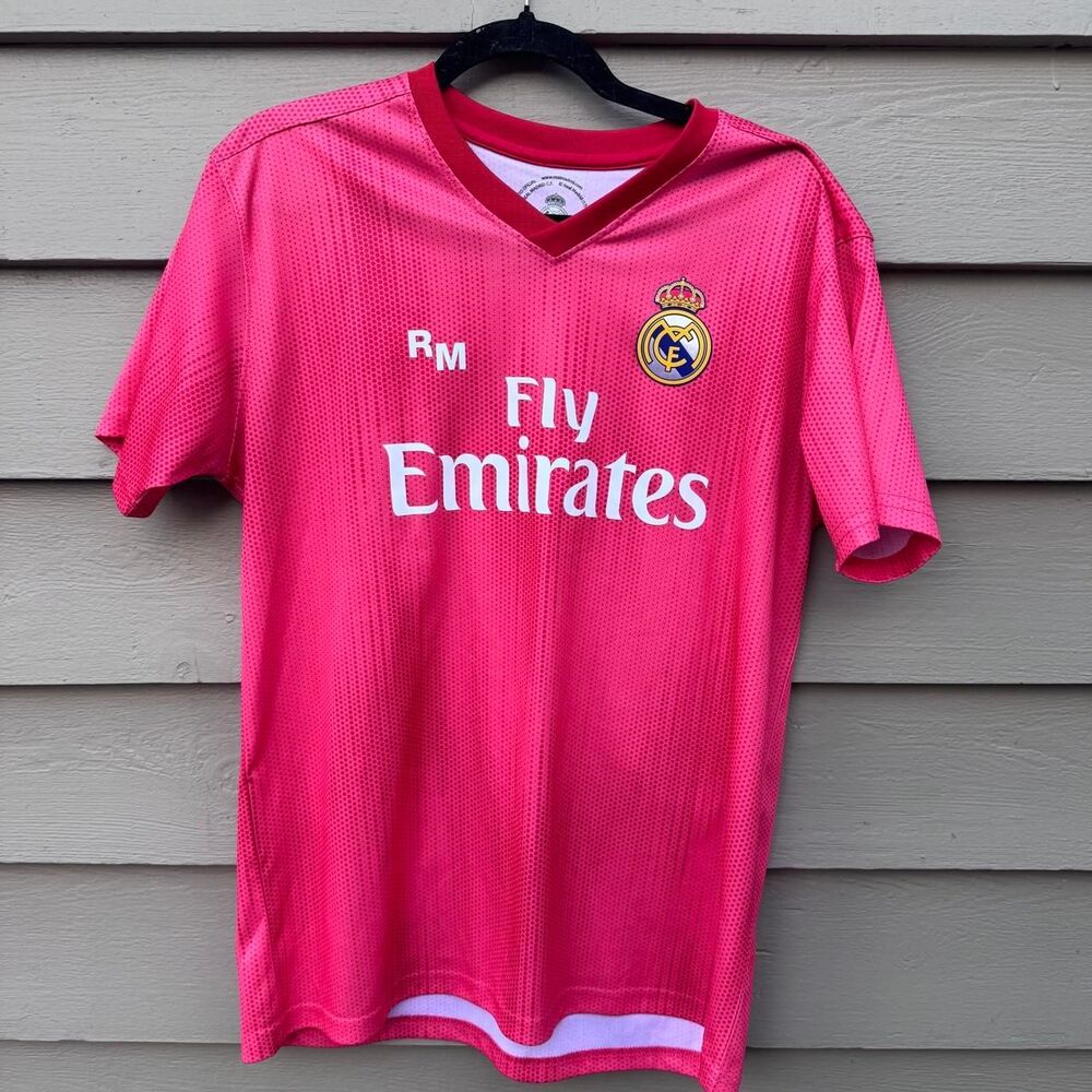 Adidas Men's Red and Pink T-shirt